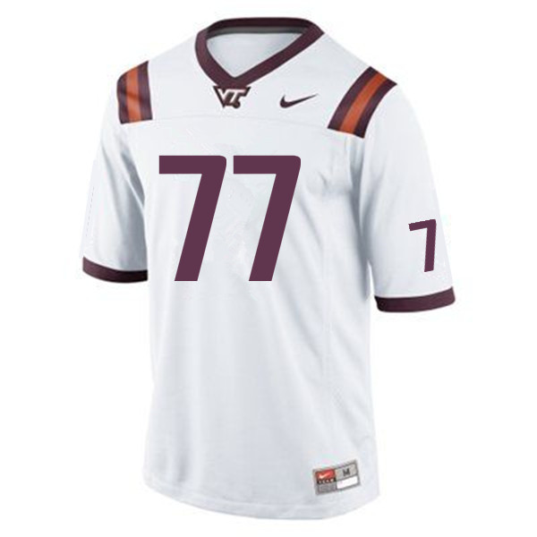 Men #77 Christian Darrisaw Virginia Tech Hokies College Football Jerseys Sale-Maroon